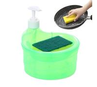 Dosificador de jabón de manos - PE 17 x 16 x 14 cm | Dispensador de jabón líquido 2 en 1 cocina baño recargable para lavado | Bomba reutilizable cómoda 1000 ml para uso doméstico