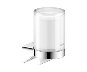 Dosificador de jabón KEUCO AVENO para jabón líquido, capacidad 180 ml, auténtico cristal moldeado gas mate, 14652019000, Color: Cromado