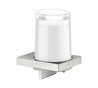 Dosificador de jabón KEUCO EDITION 11, auténtico cristal moldeado, 180 ml, 11152069000, Color: acabado en acero inoxidable