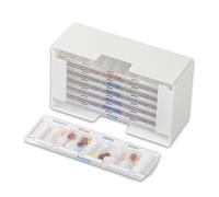 Dosificador de medicamentos XL-8 para 1 semana con dispensador de 7 MW, 8 compartimentos