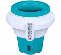 Dosificador de piscina para cloro Ø17,5x18,6cm con termómetro y fusible...