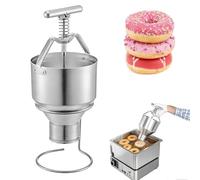 Dosificador manual de donuts de 3 litros, máquina comercial para hacer donuts con soporte, ancho ajustable de 6 velocidades, máquina formadora de donuts de múltiples formas, pa