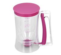 Dosificador para tortitas sin BPA, boca ancha, mango de bloqueo, dispensador de panqueques, accesorios para hornear, pasta para panqueques de polipropileno, dispensador de masa para panqueques