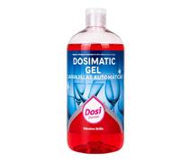 Dosimatic Gel Lavavajillas Concentrado 1 kg | Potente Acción Desengrasante, Máxima Limpieza, Brillo Impecable sin Marcas | Alto Rendimiento | Hasta 33 Lavados | Rápida Disolución y Fácil Dosificación