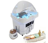 dosiwlatever Equipo para SPA Cabeza + Fumigación + Circulación de Agua (Depósito 60 L + Tanque de Desechos 20 L) • Terapia de Luz Multicolor • Control de Temperatura Constante • Masaje en Cascada