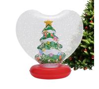Doslilyy Adornos inflables con forma de corazón iluminados para Navidad, figura interior inflable con control remoto, para piscina al aire libre, jardín, césped, porche, playa, patio, camino público