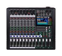 Doslnlya GF8 Pro - Consola de sonido Bluetooth DJ multifunción de 8 canales, ecualizador de 7 etapas, 99 efectos de sonido, silencio independiente para escenario, karaoke en vivo