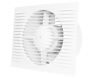 DOSPEL STYL II Ventilador de Pared - Silencioso Ventilador de Baño und Cocina - Extractor de Aire con Temporizador e Higrostato - Eficiente y Universal - IPX4, fi 120 mm