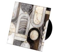 Dospel Veroni Glass Ø120 Home fan with hygrostat and timer, silent operation, wall-mounted, modern design, white mosaic marble