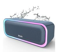 DOSS SoundBox Pro Altavoz Bluetooth 20W, Altavoces Portátiles con IPX5 Impermeable, Mejorado Bass, Sonido Estéreo, Led Luci, 12 Horas de Reproducción