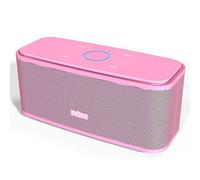 DOSS Speaker Bluetooth, SoundBox Altavoz Bluetooth portátil, Sonido estéreo 12 W, IPX5 Impermeable, 20 Horas de Reproducción, Botones Táctiles, Manos Libres para casa, al Aire Libre, Viajes-Rosa