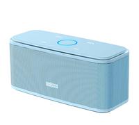 DOSS Speaker Bluetooth, SoundBox Altavoz Bluetooth portátil, Sonido estéreo 12 W, IPX5 Impermeable, 20 Horas de Reproducción, Botones Táctiles, Manos Libres para casa, al Aire Libre, Viajes-Azul claro