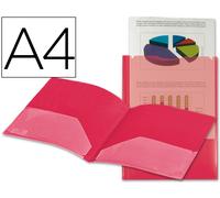 Dossier Bag con Doble Bolsa Din A4 Rojo