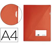Dossier Bag Din A4 Polipropileno Transparente 921-A - Rojo
