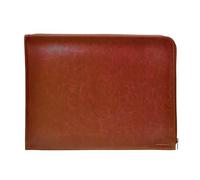 Dossier de Mano Dynamic Classic - Tamaño A4 y A5 - Carpeta Ejecutiva con Cierre de Cremallera. Exterior en Piel Vegana en acabado Notairé con Interior en Tela by Office Box. (A4-Folio, Burdeos)