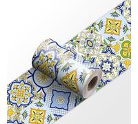 Dostear Cenefa Adhesiva Cocina Para Pared Vinilos Baño Decoración de Pared YX126 20cm X 240cm