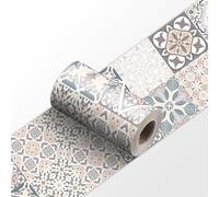 Dostear Cenefa Adhesiva Cocina Para Pared Vinilos Baño Decoración de Pared YX170 10cm X 240cm