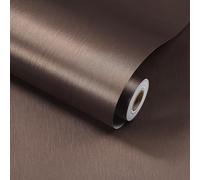 Dostear Dostar Metal Cepillado de Vinilo Autoadhesivo Papel Tapiz Pegatinas de Pared a Prueba de Aceite Vinilo Moderna Decorativo Cocina para Refrigerador ElectrodoméSticos MueblesFD130 80x500cm