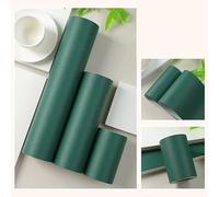 Dostear Friso Para Pared Cenefas Adhesivas BañO Cocina de Papel Para Paredes 3d Infantiles Decorativas Adhesivas Pintado Cocina Vinilo Autoadhesivo Impermeable verde oscuro 10cm X 500cm