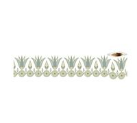 Dostear Friso Para Pared Cenefas Adhesivas BañO Cocina de Papel Para Paredes 3d Infantiles Decorativas Adhesivas Pintado Cocina Vinilo Autoadhesivo Impermeable flor verde claro 10cm X 240cm