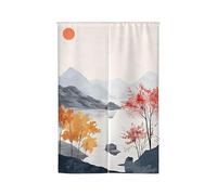 Dostear La Cortina De Entrada Japonesa Cortina De Estilo Japonés Media Puerta Impresa Se Puede Usar como Una Partición para Separar Dos Habitaciones Decoración del Hogar 10669 85x90cm