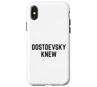 Dostoevsky Knew Leer Literatura Rusa Filosofía Novelas Carcasa para iPhone X/XS