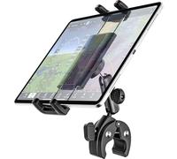 Dosvsi Soporte de yugo para tableta, soporte de abrazadera de yugo de iPad para aviones, brazo de metal ajustable de 360°, soporte de tableta para iPad Pro 13 12.9 11, iPad Air Mini, Galaxy Tab