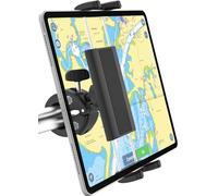 Dosvsi Soporte para tableta de timón de barco, soporte ajustable de 360° para tableta, abrazadera de teléfono con mango de poste de vela, soporte de abrazadera de tubo de poste de barra para iPad Pro