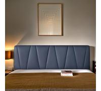 DOSYCOVUR Cabeceros Cama Fundas De Cabecera De Cama De Terciopelo Protector Cabezal Cubre Cabecero Tapizado para Cama Individual King y Doble con Tela Elástica,Azul,150cm