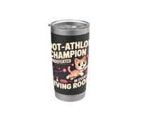DOT ATHLON CHAMPION UNDEFEATED IN EVERY LIVING ROOM Vaso térmico de acero inoxidable de doble pared