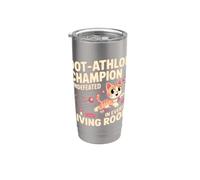 DOT ATHLON CHAMPION UNDEFEATED IN EVERY LIVING ROOM Vaso térmico de acero inoxidable de doble pared