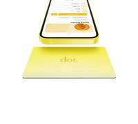 dot. Card Metal - Tarjeta de visita digital - Toca para compartir NFC - iPhone y Android (amarillo)
