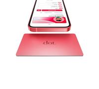 dot. Card Metal - Tarjeta de visita digital - Toca para compartir NFC - iPhone y Android (rojo)