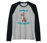 Dot Day Dino Me Siento un Poco Irregular y Dotty Hoy Camiseta Manga Raglan
