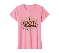 Dot Domination: celebración Colorida para los Amantes de los Lunares Camiseta, Mujer, Rosado, XXL