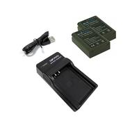 Dot.Foto BLN-1 Premium 1220mAh Batería (x2) & BCN-1 Tipo Cargador de Batería USB para Olympus OM-D E-M1, E-M5, E-M5 II, Pen E-P5, Pen-F, HLD-6