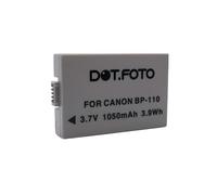 Dot.Foto BP-110 Premium 3.7v / 1050mAh Batería Recargable para Canon LEGRIA/VIXIA HF R20, HF R21, HF R26, HF R27, HF R28, HF R200, HF R205, HF R206