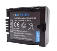 Dot.Foto CGR-DU06, CGA-DU07 Premium 7.2v / 750mAh Batería Recargable para Panasonic SDR-H18, SDR-H20, SDR-H21, SDR-H200, SDR-H250, SDR-H280 | VDR-D220, VDR-M53