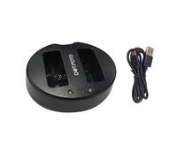 Dot.Foto D-LI109 USB Cargador Doble (D-BC109 Tipo) para Pentax KP, K-30, K-50, K-70, K-500, K-r, K-S1, K-S2