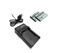 Dot.Foto DB-110 Premium 1270mAh Batería (x2) & Cargador de Batería USB para Ricoh GR III, GR IIIx, WG-6, WG-8, G900, G900 II, G900SE, G900SE II, Theta X