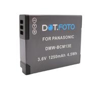 Dot.Foto DMW-BCM13, DMW-BCM13E Premium 3.6v / 1250mAh Batería Recargable para Panasonic Lumix DMC-FT5, FT6 / LZ40 / TZ37, TZ40, TZ41, TZ55, TZ56, TZ57, TZ58, TZ60, TZ61, TZ70, TZ71 / DC-FT7