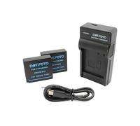 Dot.Foto DMW-BLE9, DMW-BLE9E, DMW-BLG10, DMW-BLG10E Premium 1025mAh Batería (x2) & Cargador de Batería USB para Panasonic DC-TZ99, DC-TZ90 DMC-TZ100 DMC-GX7 DMC-TZ80 DC-LX100 II, DMC-GF6 DMC-GX80