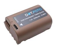 Dot.Foto DMW-BLK22 Premium 7.2v / 2200mAh Batería Recargable USB-C para Panasonic Lumix DC-S5, S5II, S5IIX, G9II, GH5II, GH6