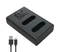 Dot.Foto EN-EL23 Cargador Doble USB LCD (MH-67P Tipo) para Nikon Coolpix B700, P600, P610, P900, S810c