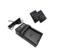 Dot.Foto EN-EL23 Premium 1850mAh Batería (x2) & MH-67P Tipo Cargador de Batería USB para Nikon Coolpix B700, P600, P610, P900, S810c
