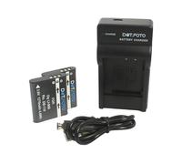 Dot.Foto LI-90B, LI-92B Premium 1270mAh Batería (x2) & UC-92 Tipo Cargador de Batería USB para Olympus Tough TG-6, TG-5, TG-4, TG-3, TG-2, TG1 / XZ-2 / DS-2600, DS-9000, DS-9500 / para OM System TG-7