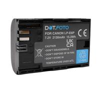 Dot.Foto LP-E6P Premium 7.2v / 2130mAh Batería Recargable para Canon EOS R R5 R5 MarkII 5D MarkIV R6 5D Mark II 5D Mark III 5DS 5DS R 6D 6D Mark II 7D 7D Mark II 60D 60Da 70D 80D 90D