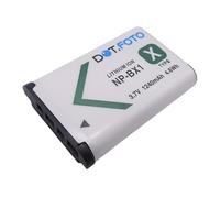 Dot.Foto NP-BX1 Premium 3.7v / 1240mAh Batería Recargable para Sony ZV-1, DSC-RX100, DSC-RX100 II/III/M4/M5/M6/M7, DSC-RX100M II, HDR-CX405