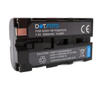 Dot.Foto NP-F330, NP-F530, NP-F550, NP-F570 Premium 7.2v / 2000mAh Batería Recargable para Sony DCR-VX2100, DCR-VX9000, HDR-FX1, HDR-FX7, HDR-FX1000, HXR-NX5, NEX-EA50, NEX-FS100