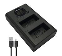Dot.Foto NP-W126, NP-W126s Cargador Doble USB LCD para Fujifilm X100F, X100V, X100VI, X-T3, X-T2, X-T1, X-T100, X-T200, X-T50, X-T30 II, X-T30 III X-T30, X-M5, X-Pro2